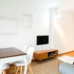 Bright student apartment living room in Carrer de Tordera Barcelona