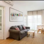 Bright student apartment living room in Carrer de Tordera Barcelona