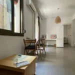Bright student apartment in La Barceloneta Barcelona with balcony air conditioning and furnished interiors