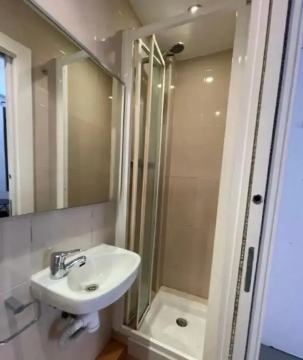 Bright student apartment in La Barceloneta Barcelona with balcony air conditioning and furnished interiors