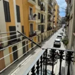 Bright student apartment in La Barceloneta Barcelona with balcony air conditioning and furnished interiors