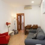 Bright penthouse student apartment in Calle de Maurici Serrahima Barcelona with balcony and furnished interiors