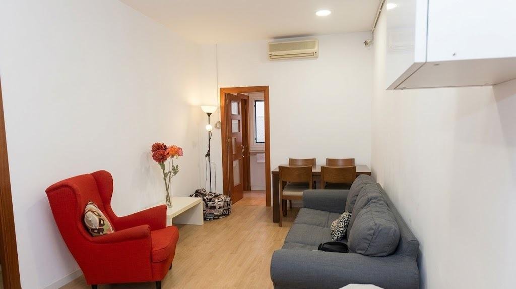 Bright penthouse student apartment in Calle de Maurici Serrahima Barcelona with balcony and furnished interiors