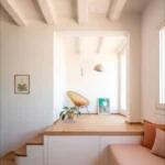 Bright penthouse apartment in Calle de Guàrdia Barcelona with large terrace balcony and furnished interiors