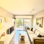 Bright student apartment in Les Corts Barcelona with balcony natural light and furnished interiors