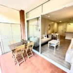 Bright student apartment in Les Corts Barcelona with balcony natural light and furnished interiors