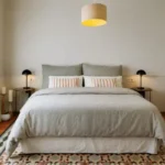 Modern student apartment in Calle d'Aribau Eixample Barcelona with terrace, two bedrooms, and furnished interiors