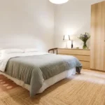 Modern student apartment in Calle d'Aribau Eixample Barcelona with terrace, two bedrooms, and furnished interiors