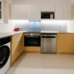 Modern student apartment in Calle d'Aribau Eixample Barcelona with terrace, two bedrooms, and furnished interiors