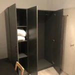 Furnished student room in Eixample Barcelona with private bathroom desk and built-in wardrobe