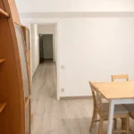 Furnished student room in Eixample Barcelona with private bathroom desk and built-in wardrobe