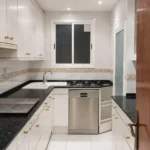 Furnished student room in Eixample Barcelona with private bathroom desk and built-in wardrobe