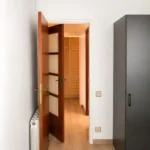 Furnished student room in Eixample Barcelona with private bathroom desk and built-in wardrobe