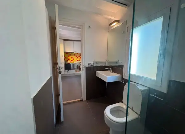 Modern penthouse apartment in Poblenou Barcelona with large private terrace and one bedroom