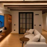 Modern one-bedroom apartment in Eixample Barcelona with private terrace, air conditioning, and fully equipped kitchen