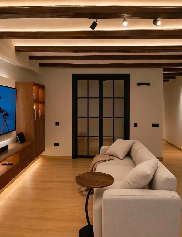 Modern one-bedroom apartment in Eixample Barcelona with private terrace, air conditioning, and fully equipped kitchen