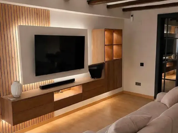 Modern one-bedroom apartment in Eixample Barcelona with private terrace, air conditioning, and fully equipped kitchen