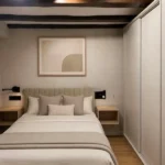 Modern one-bedroom apartment in Eixample Barcelona with private terrace, air conditioning, and fully equipped kitchen