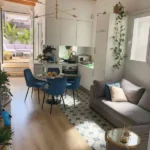 Fully furnished student penthouse in Barcelona with two private terraces and one bedroom