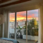 Fully furnished student penthouse in Barcelona with two private terraces and one bedroom