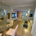 Modern student room in Eixample Barcelona with shared terrace, central AC and furnished apartment