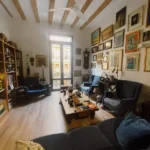 Fully furnished 2-bedroom student apartment in Gràcia Barcelona with two bathrooms and balcony