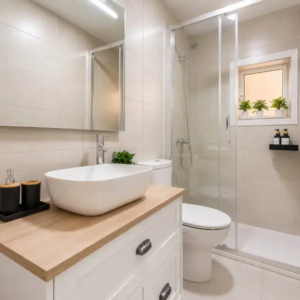 Student room in a 5-bedroom shared apartment in Sants Barcelona with garden and equipped kitchen